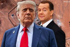 Trump reaguje na słowa Miedwiediewa. "Naprawdę to powiedział?"