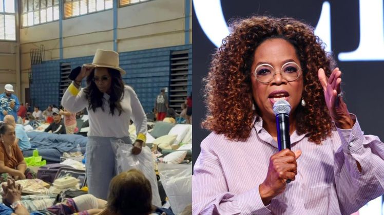 Oprah Winfrey poleciała na Hawaje pomagać ofiarom pożarów
