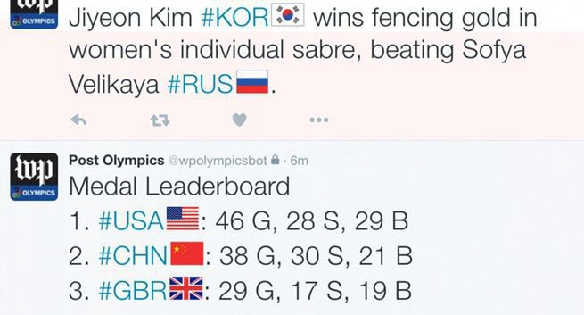 W „The Washington Post” robot pisze newsy z olimpiady w Rio de Janeiro