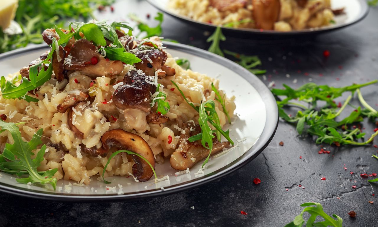Ekspresowe risotto pieczarkowe