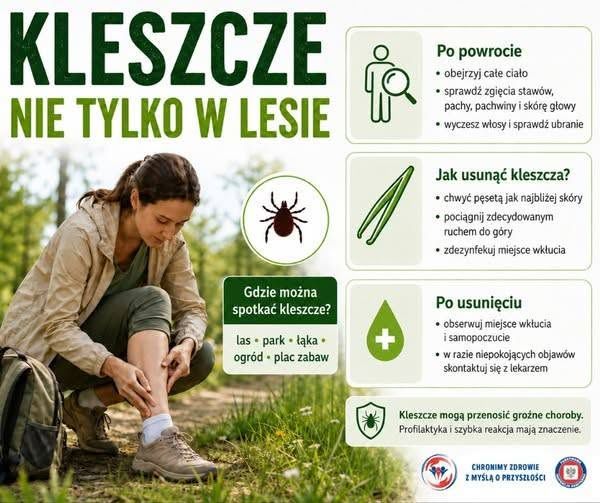 Uważaj na kleszcze 