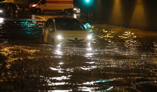 Kraków pod wodą. Ulewny deszcz sparaliżował miasto