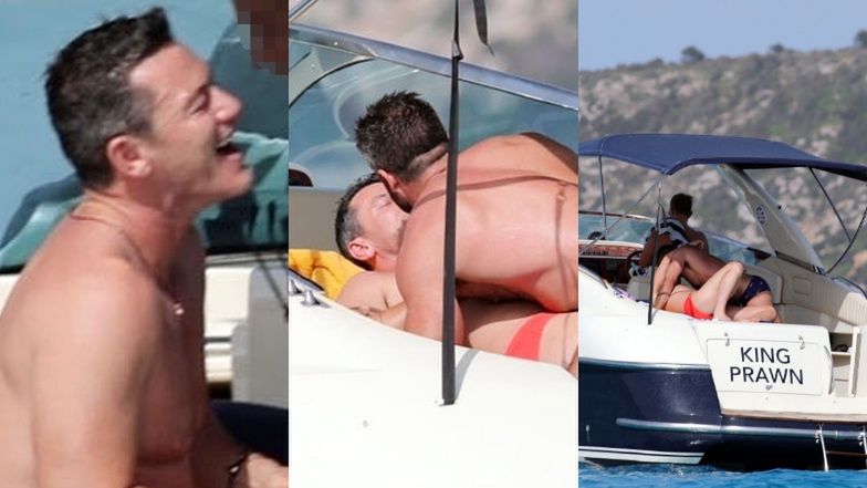 Luke Evans na jachcie obściskuje się z chłopakiem