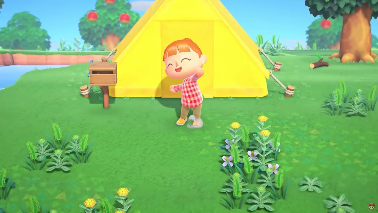 Zrzut ekranu ze zwiastuna gry Animal Crossing: New Horizons