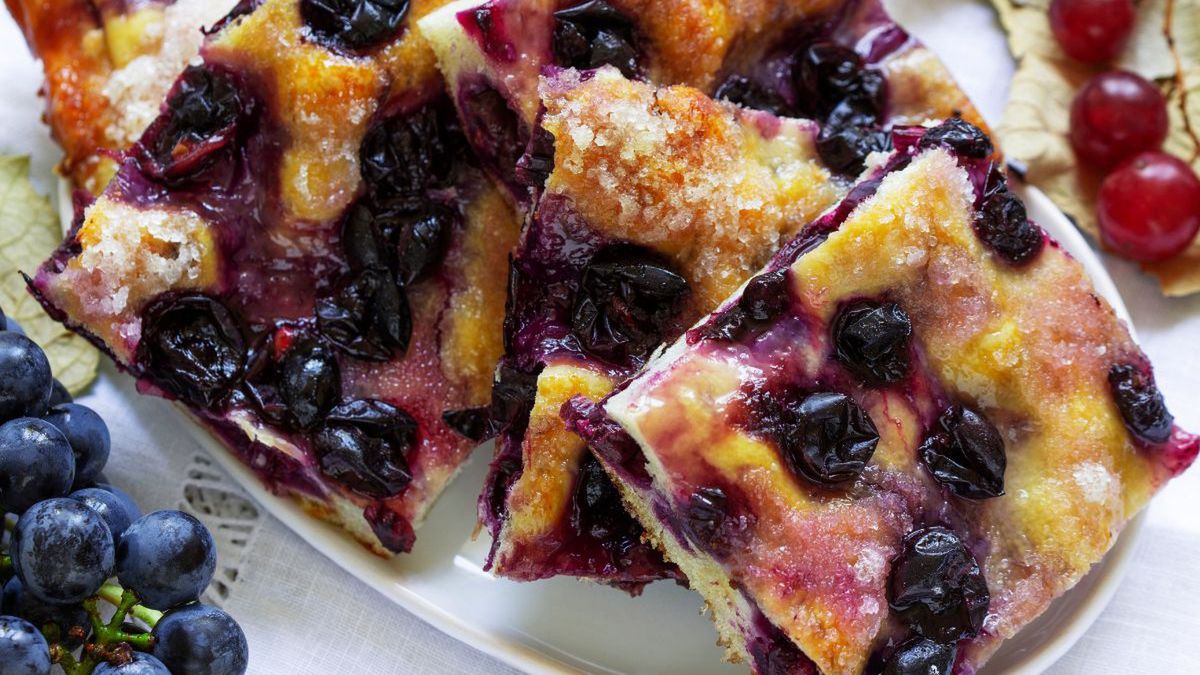 Ciasto z winogronem - Pyszności