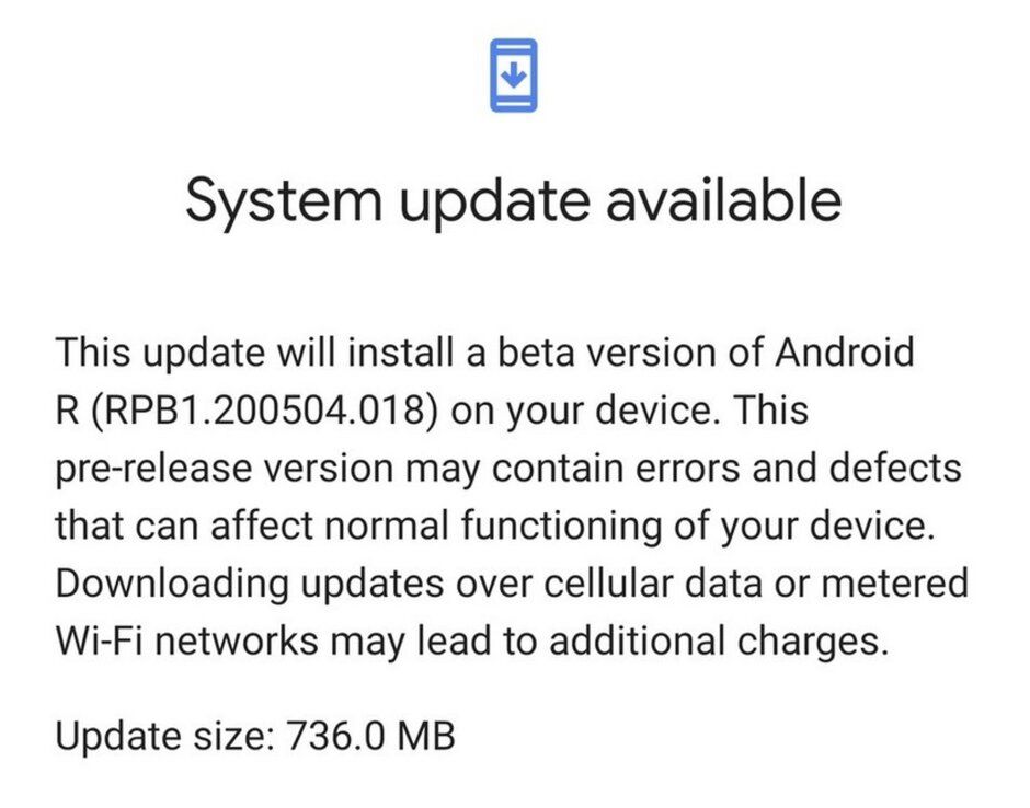 Android 11 beta jest już dostępny w niektórych Pikselach, fot. PhoneArena.