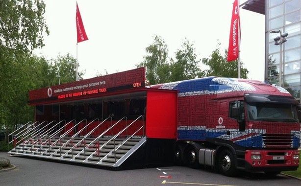 Ciężarówka Vodafone