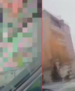 Sceny w Jastrzębiu-Zdroju. 23-letni kierowca schował się na klatce schodowej