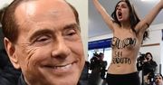 Berlusconi zaatakowany przez... NAGIE PIERSI feministki: "Twój czas minął!" (ZDJĘCIA)