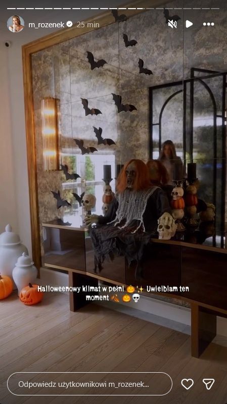 Małgorzata Rozenek udekorowała dom na Halloween 