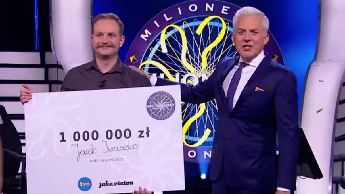 Jacek Iwaszko wygrał milion w "Milionerach"