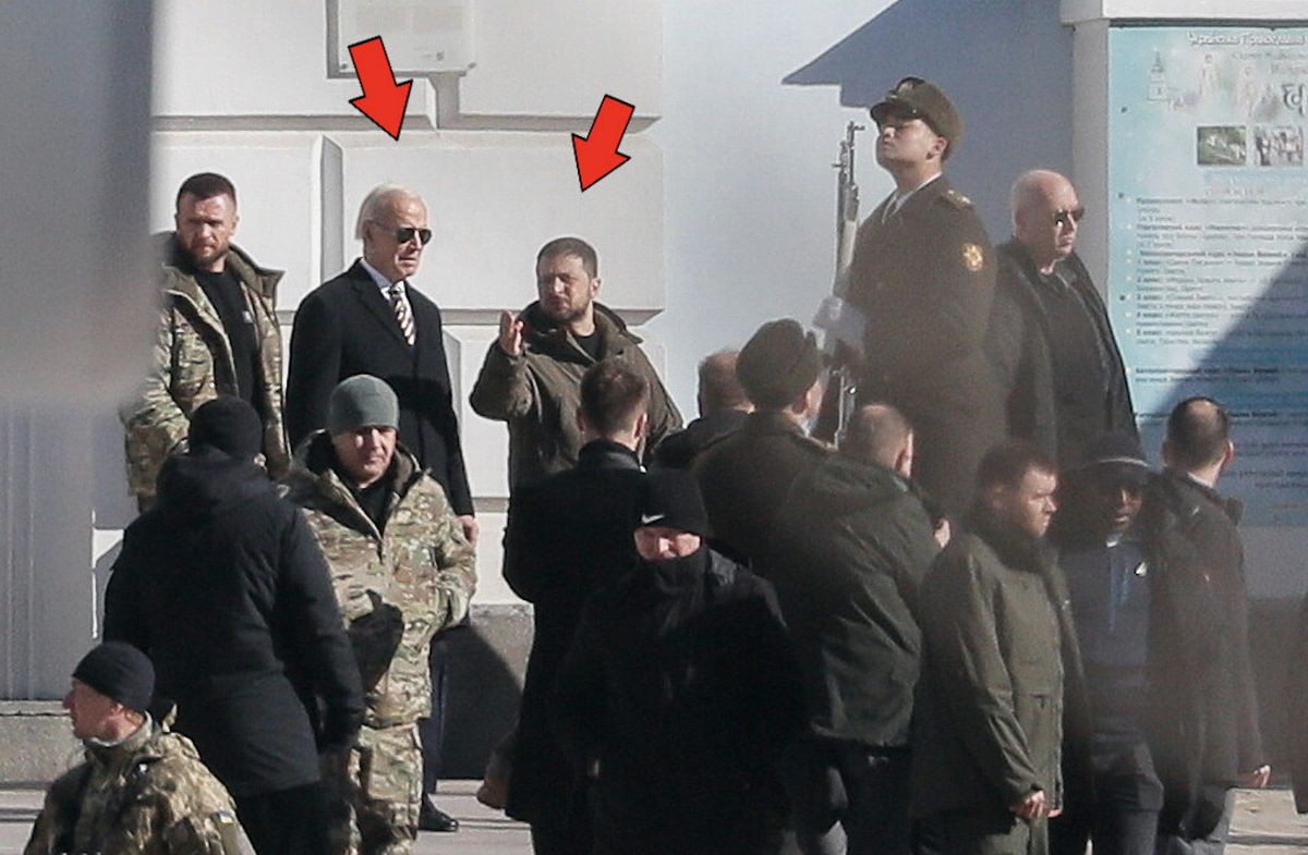 Zdjęcia z poniedziałkowego spotkania prezydenta Stanów Zjednoczonych Joe Bidena z prezydentem Ukrainy Wołodymyrem Zełenskim