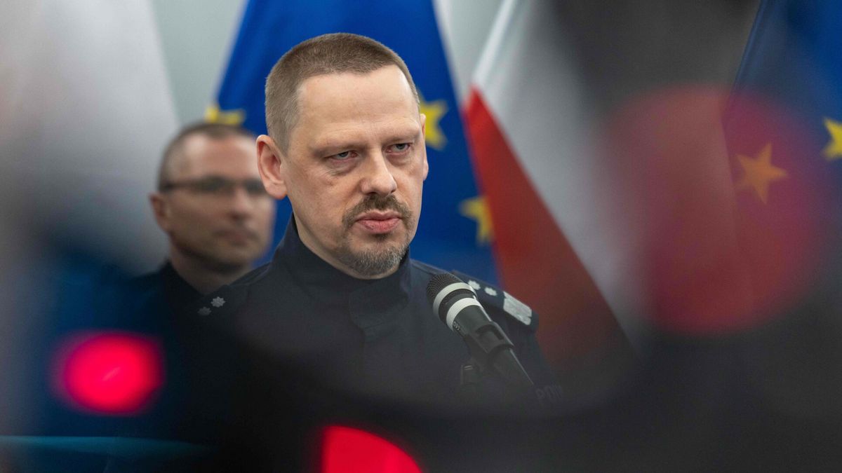 Komendant główny policji Marek Boroń