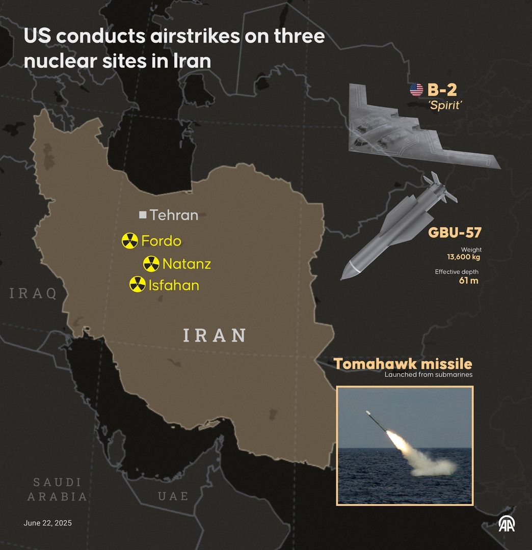 USA uderzyły przy użyciu bombowców B-2 i okrętów podwodnych