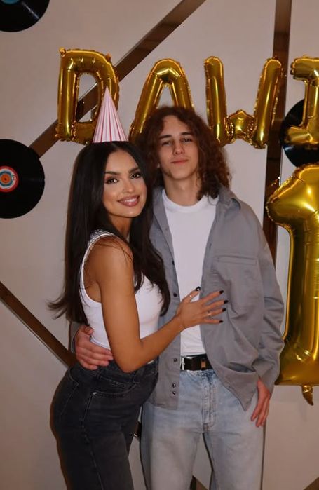 Klaudia El Dursi z synem Dawidem
