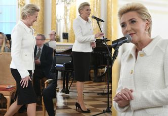 Elegancka Agata Duda pełni honory na gali "Człowiek bez barier" (FOTO)