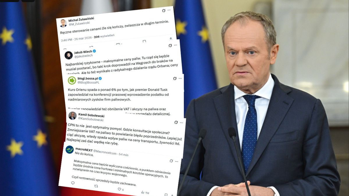 Tusk ogłasza obniżki cen paliw. Lawina komentarzy