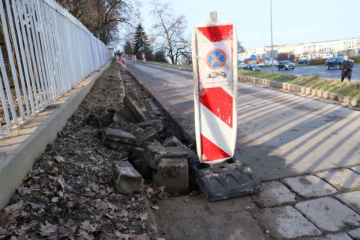 Stan ul. Zamkowej w grudniu