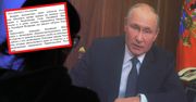Dekret Putina o mobilizacji. Ukryto jeden punkt dokumentu