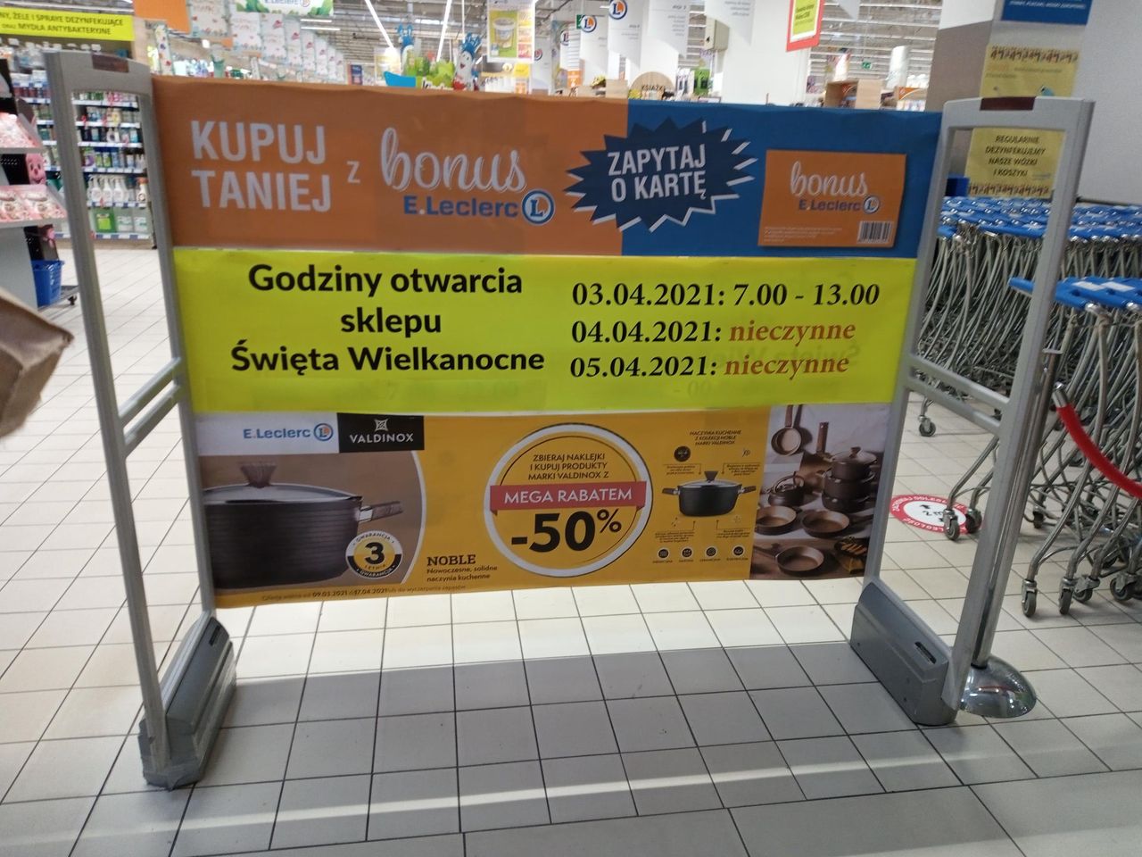 W święta wielkanocne sklepy będą otwarte w innych niż zwykle godzinach