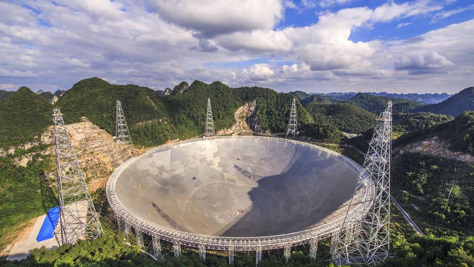 Chiński radioteleskop FAST, zwany "Sky Eye".