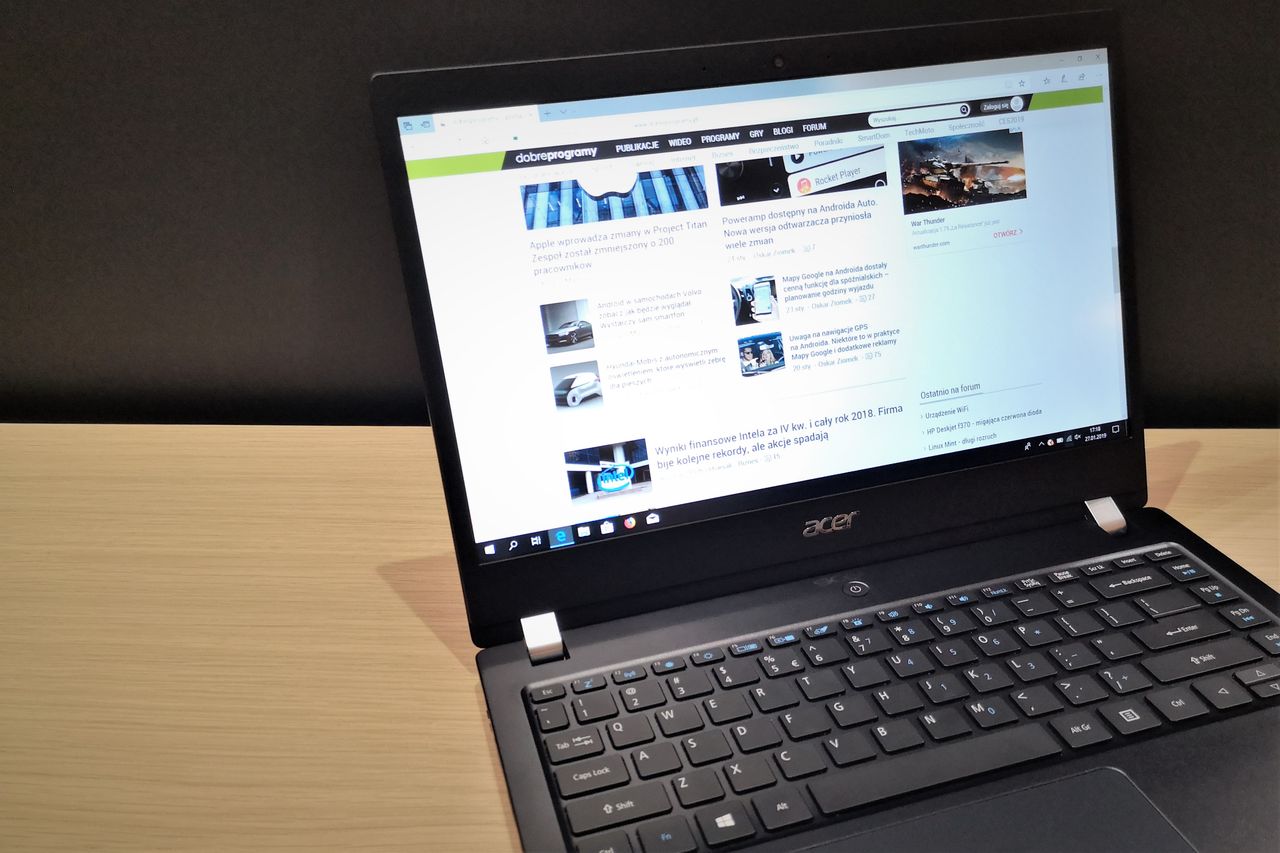 Acer TravelMate X3 – test klasycznego laptopa z szeregiem przydatnych złączy