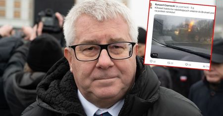 "Kilkaset traktorów wjeżdżających do Brukseli". Czarnecki wszystko nagrał