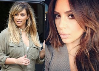 Kim Kardashian przefarbowała włosy! (FOTO)