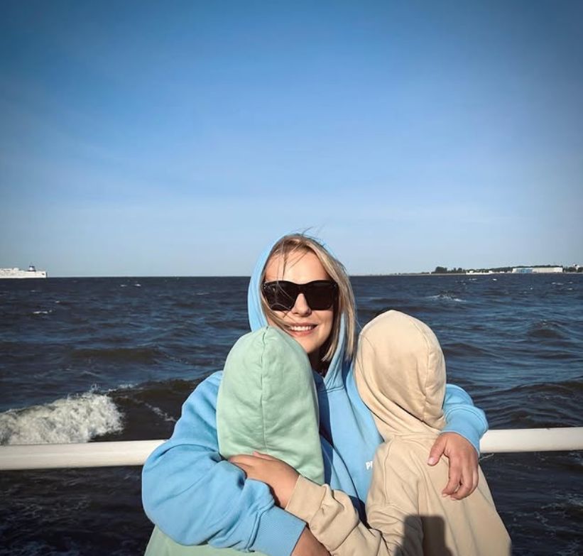 Aneta Zając z synami