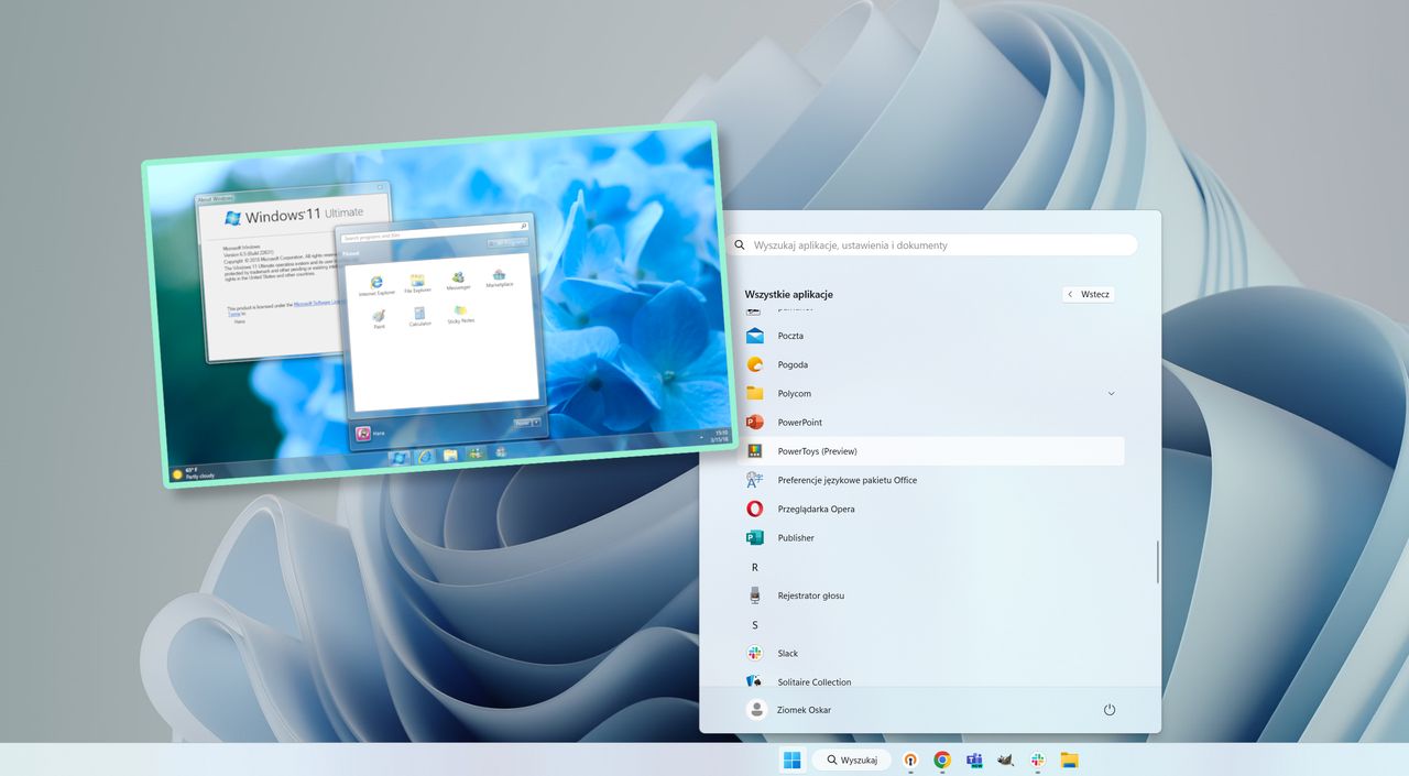 Windows 11 jak Windows 7. Interfejs Aero w akcji