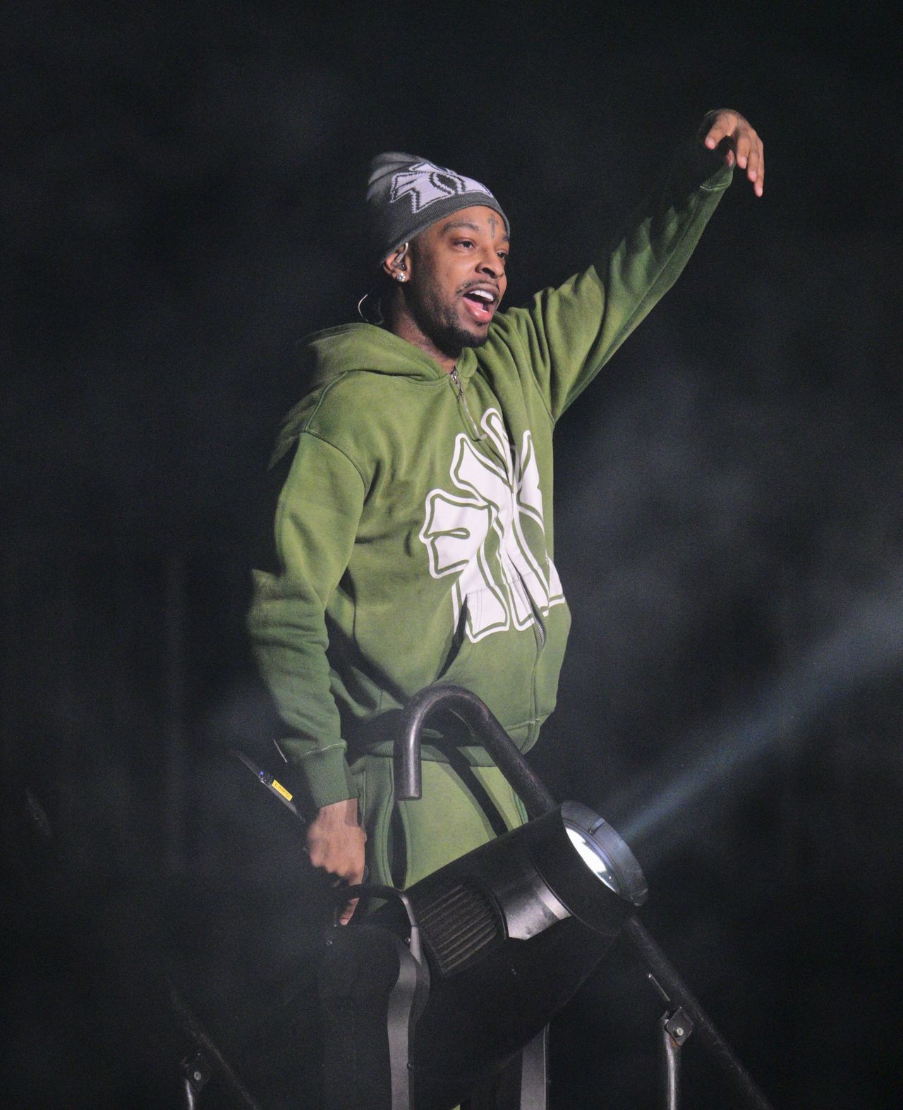 ATLANTA, GEORGIA - DECEMBER 27: 21 Savage performs onstage during Lil Baby & Friends Birthday Celebration at State Farm Arena on December 27, 2023 in Atlanta, Georgia. (Photo by Prince Williams/WireImage)