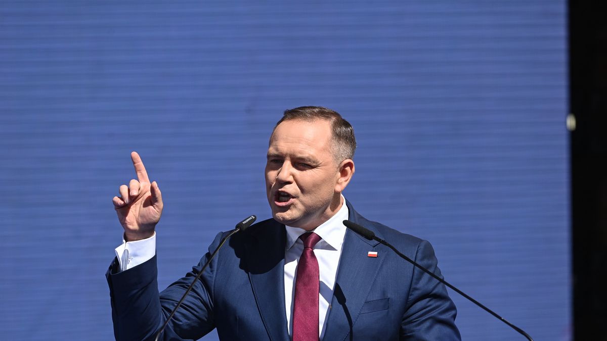 Karol Nawrocki
Pu�tusk, 22.06.2025. Prezydent elekt Karol Nawrocki na pikniku rodzinnym PiS ph. "Wygra�a Polska" na terenie amfiteatru w Pu�tusku, 22 bm. (aldg) PAP/Piotr Nowak
Piotr Nowak
piknik, piknik rodzinny, pinik pikniku, PiS, politycy, polityk, polityka, rodzinny rodzinnego, w pu�tusku, Wygra�a Polska