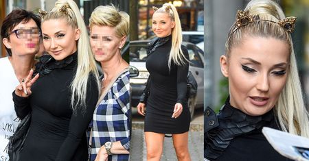 Cleo z uszami kota rozdaje autografy (ZDJĘCIA)