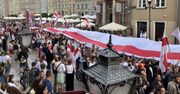 "Żywie Biełaruś!" Marsz solidarności z Białorusinami w centrum Gdańska