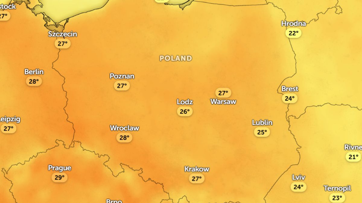 Pogoda IMGW na 19 i 20 lipiec