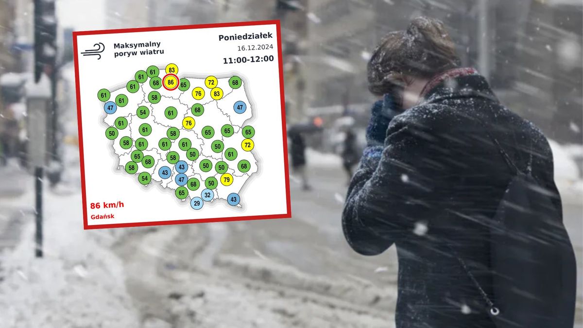 Silny wiatr i deszcz w najbliższych dniach – IMGW ostrzega