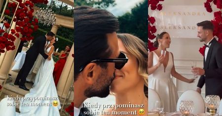 Rafał Maślak bawił się na ŚLUBIE młodszego brata. Panna młoda wybrała suknię z głębokim dekoltem