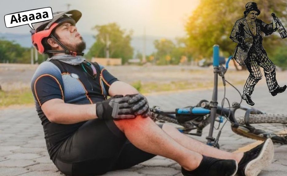 O tych dwóch pijanych rowerzystach, którzy wpadli na siebie!