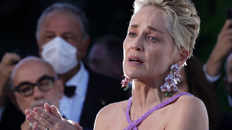 CAP D'ANTIBES, FRANCE - JULY 16: Sharon Stone attends the amfAR Cannes Gala 2021 at Villa Eilenroc on July 16, 2021 in Cap d'Antibes, France. (Photo by Andreas Rentz/amfAR/Getty Images for amfAR)
