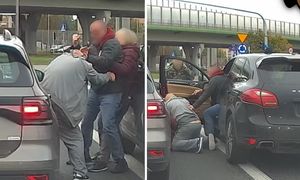 Próbował powstrzymać agresora z Porsche. "To nie kierowca, to bandyta"