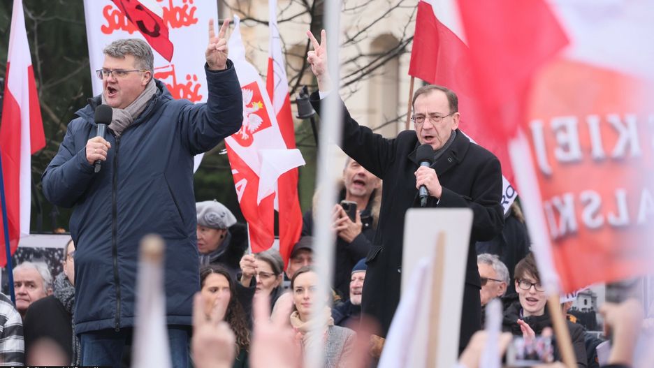 Protest Wolnych Polaków przed Trybunałem Konstytucyjnym