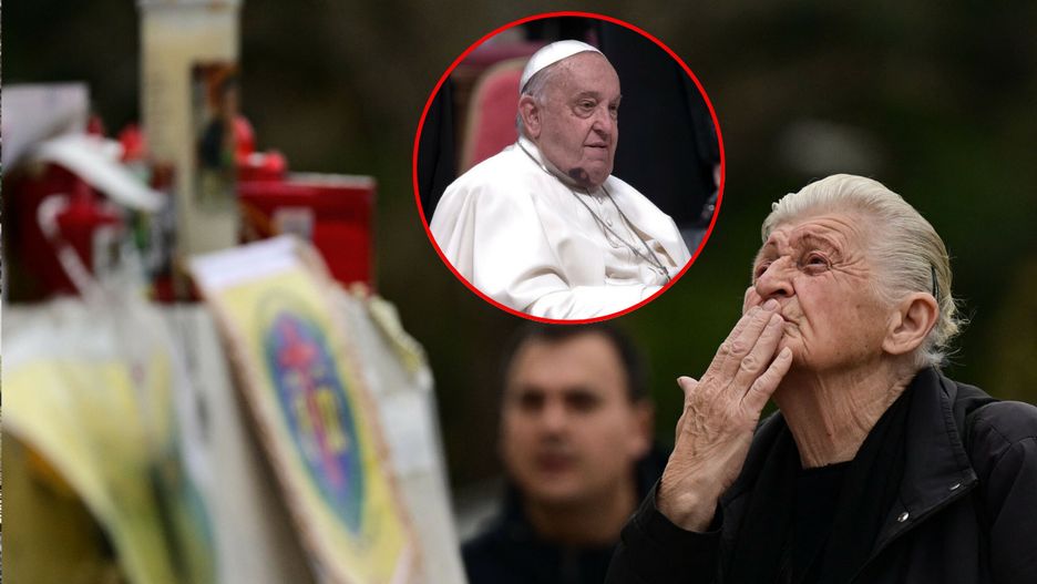 Wierni modlą się o zdrowie dla papieża