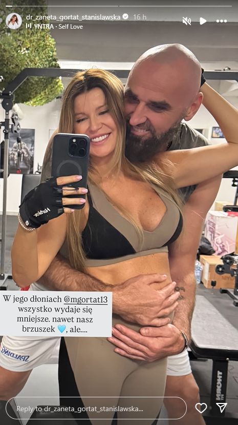 Marcin i Żaneta Gortatowie na treningu