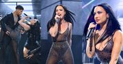 Wysmuklona Demi Lovato prezentuje zabójczo zgrabną sylwetkę na koncercie sylwestrowym. Petarda? (ZDJĘCIA)