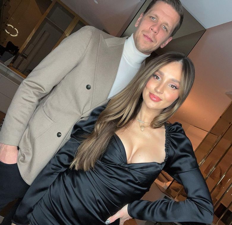 Wojciech Szczęsny i Marina Łuczenko
