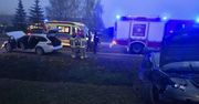 Zderzenie czołowe na DK10 w Drobinie. Jedna osoba trafiła do szpitala
