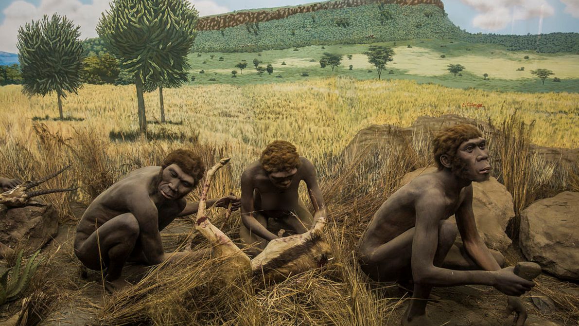 Prehistoryczni ludzie.