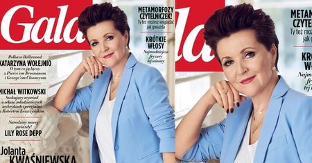 Jolanta Kwaśniewska "pięknie się starzeje" na okładce "Gali"...