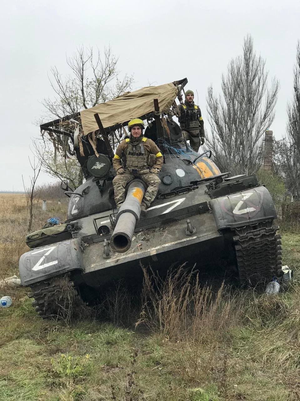 Bazowy model czołgu T-62 przejęty przez Ukraińców.