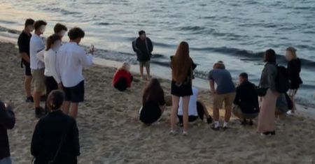 Sceny nad Bałtykiem. Aż się zagotowała i wszystko nagrała